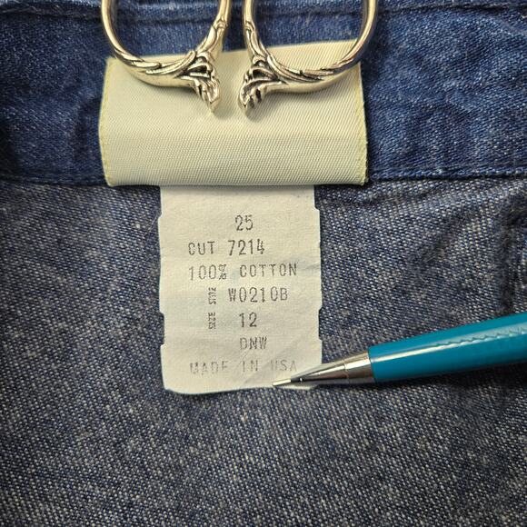 Vintage Cherokee Women's Jeans Pleated Tapered Front Yoke Dark Wash size 12 READ - Picture 13 of 15